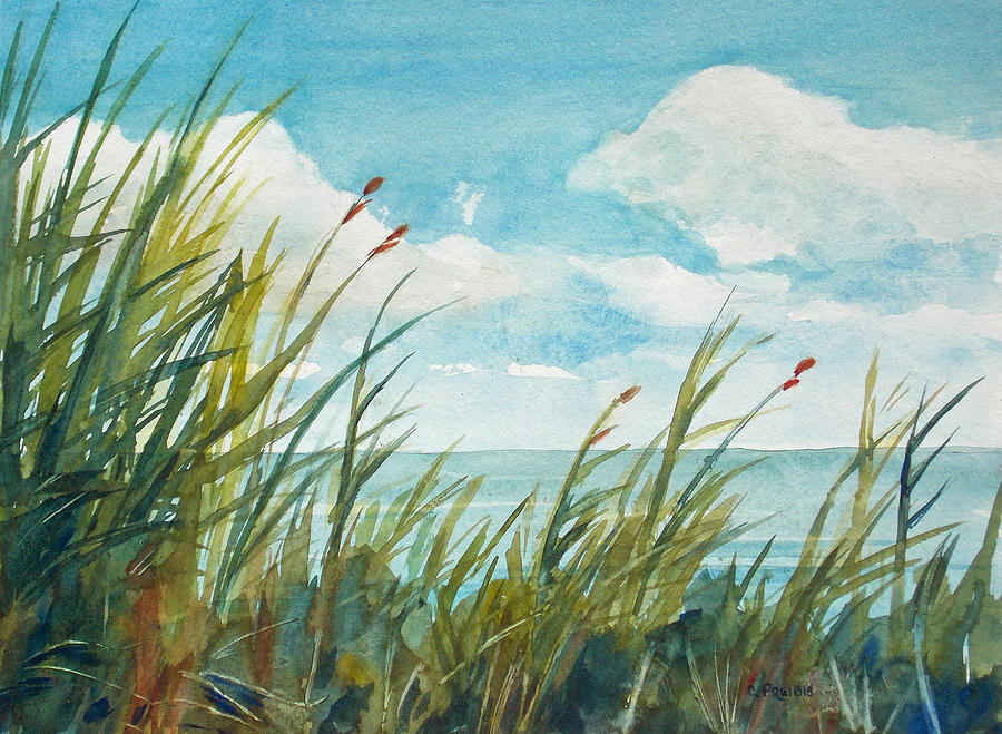 Sea Grasses Painting by Cora Preibis - Pixels