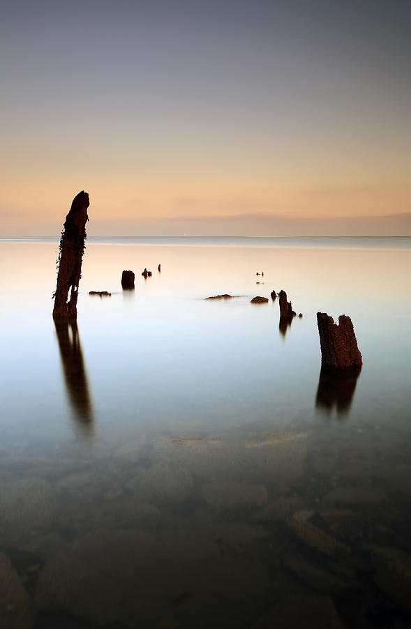Sea Groynes Photograph by Grant Glendinning