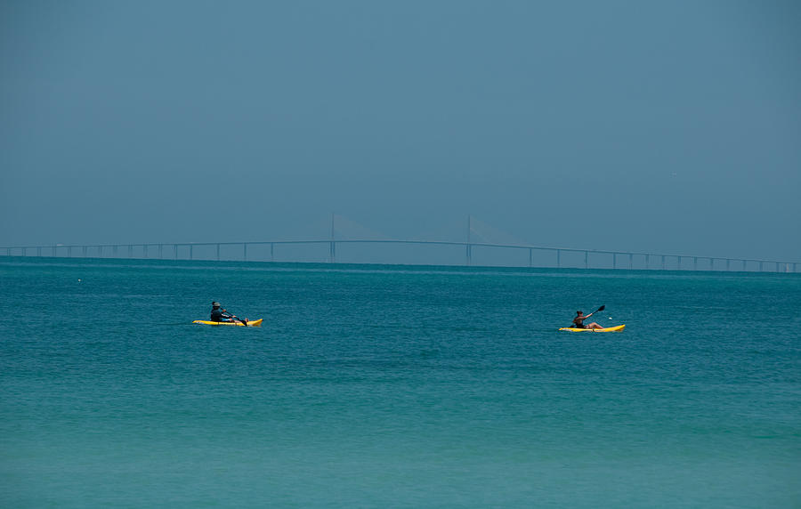 Sea kayaking Photograph by Carolyn DAlessandro