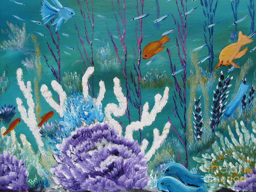 Sea Life Painting by Beverly Livingstone