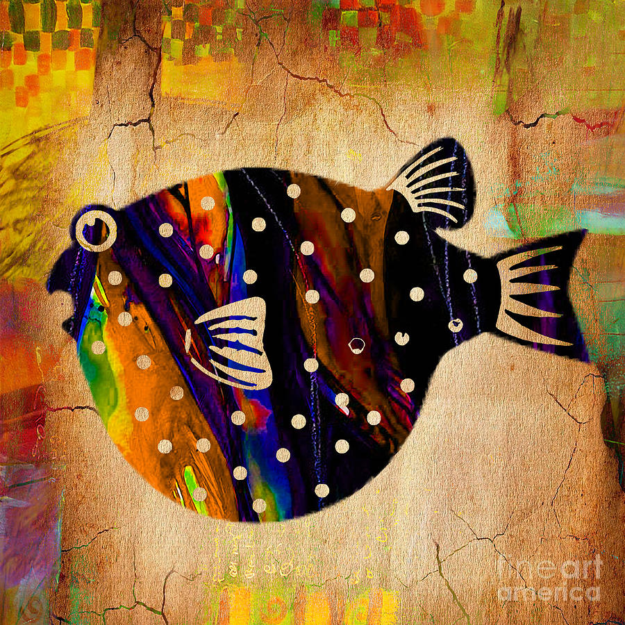 Fish Mixed Media - Sea Life by Marvin Blaine