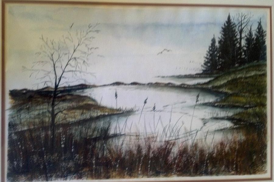 Sea Marsh SOLD Painting by Richard Benson