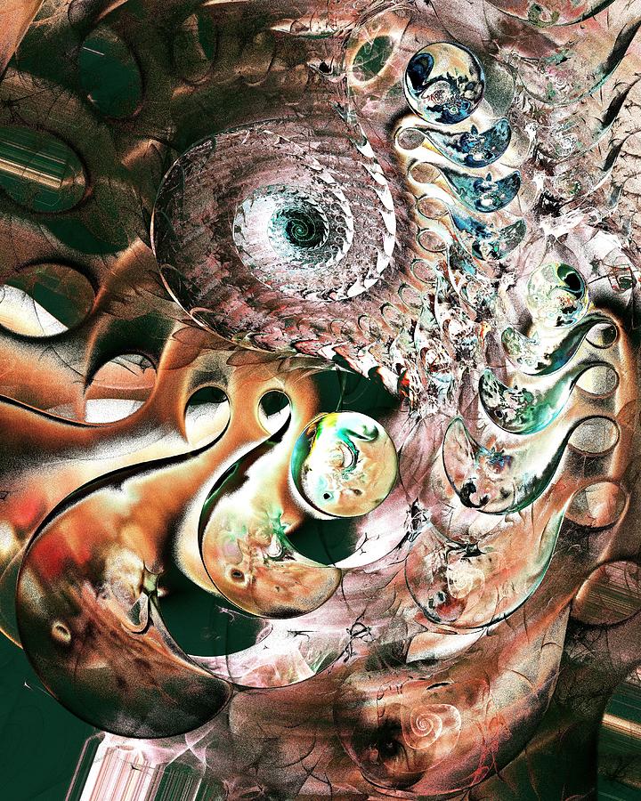 Abstract Digital Art - Sea Monster by Anastasiya Malakhova