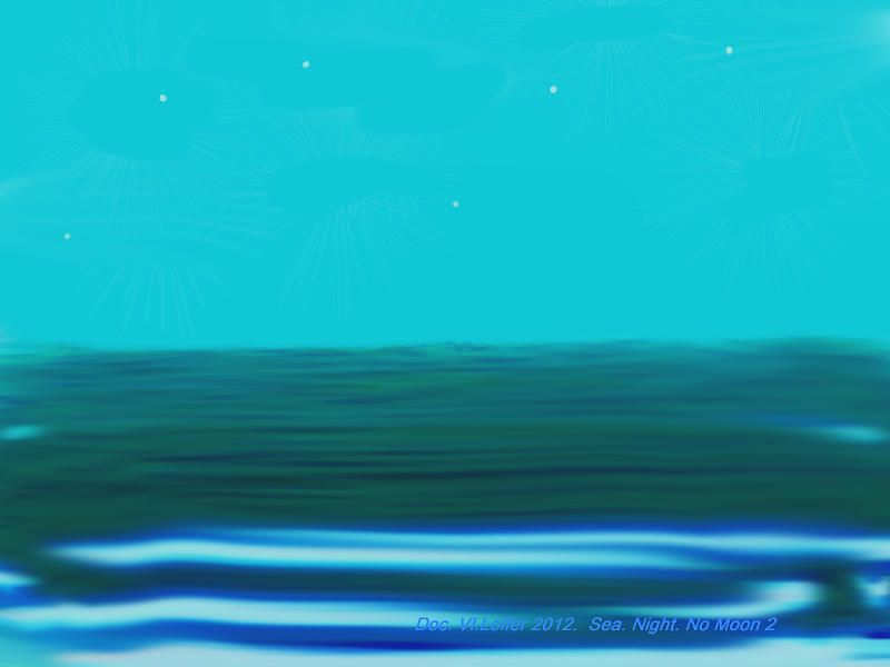 Sea. Night. No Moon 2 Digital Art by Dr Loifer Vladimir