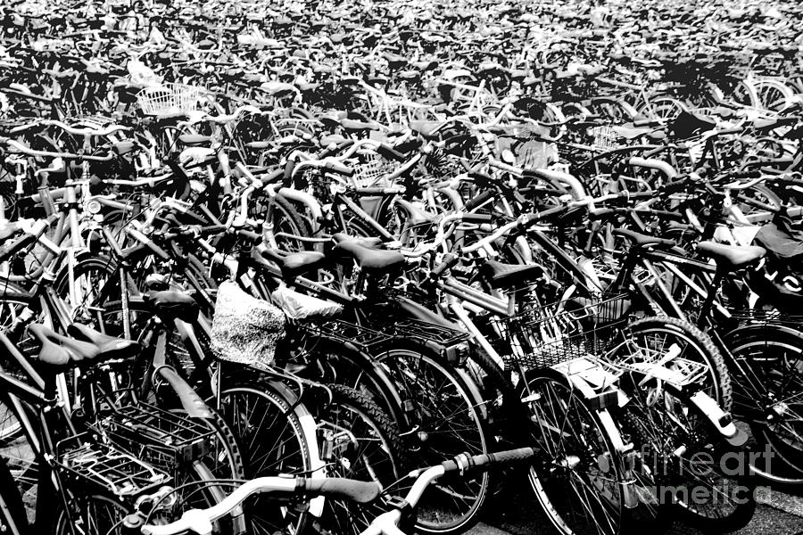 Sea of Bicycles 3 Photograph by Joey Agbayani