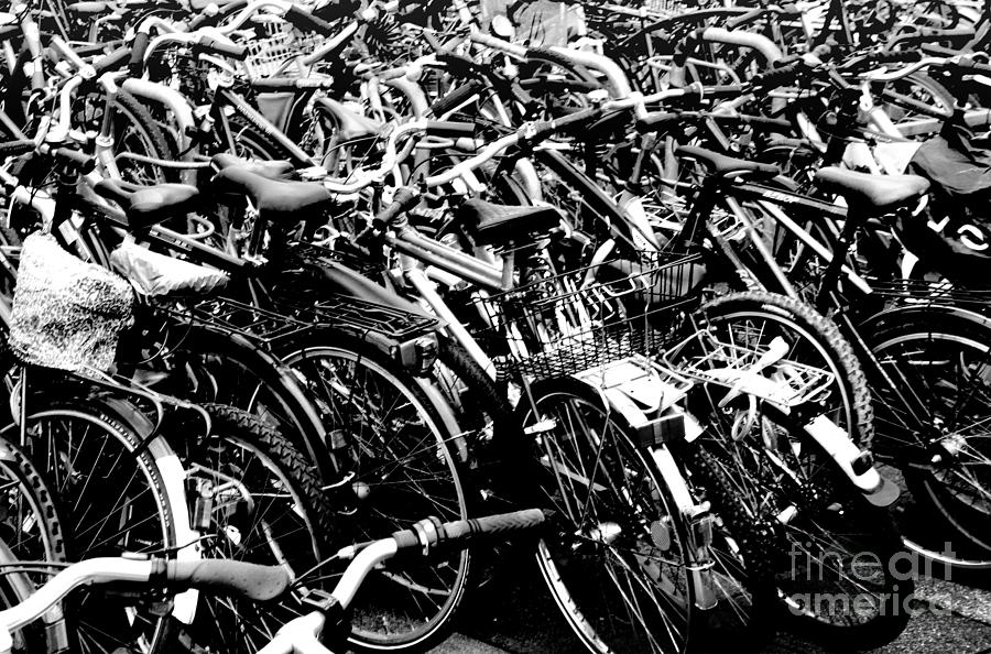 Sea of Bicycles 2 Photograph by Joey Agbayani