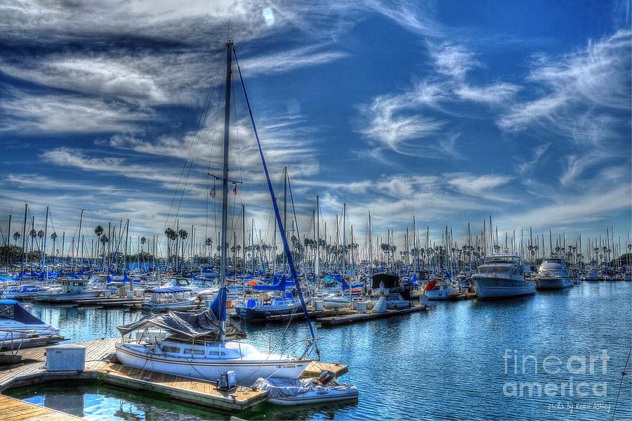 Long Beach Photograph - Sea of Blue by Kevin Ashley