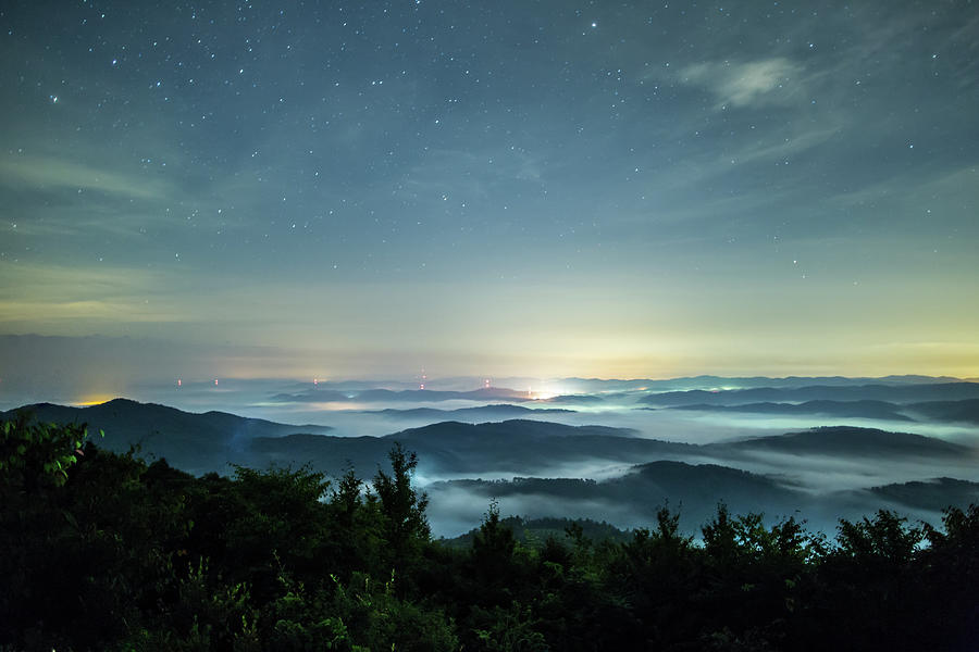 Sea Of Clouds Under The Stars Photograph by Trevor Williams