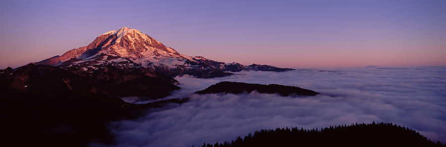Nature Photograph - Sea Of Clouds With Mountains by Panoramic Images