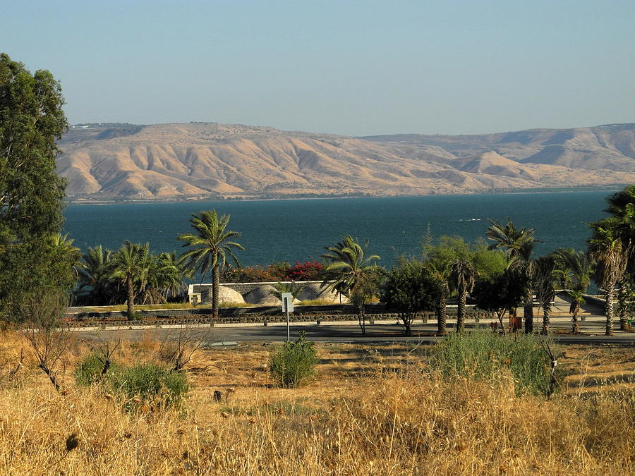Sea of Galilee and the Golan Heights Photograph by Rita Adams