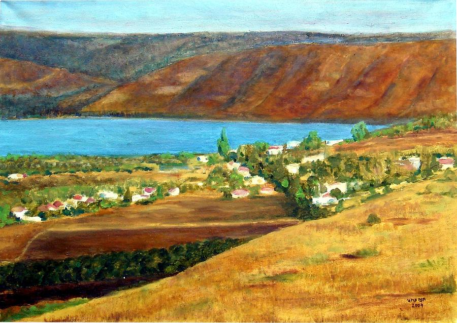 sea of Galilee Painting by Hannah Baruchi