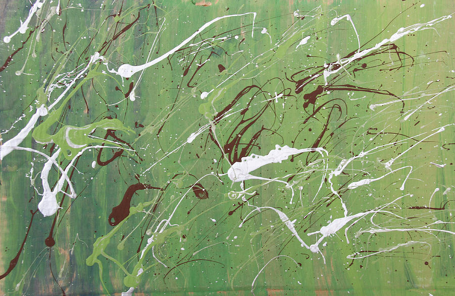 Abstract Painting - Sea of Green by Laura Lane