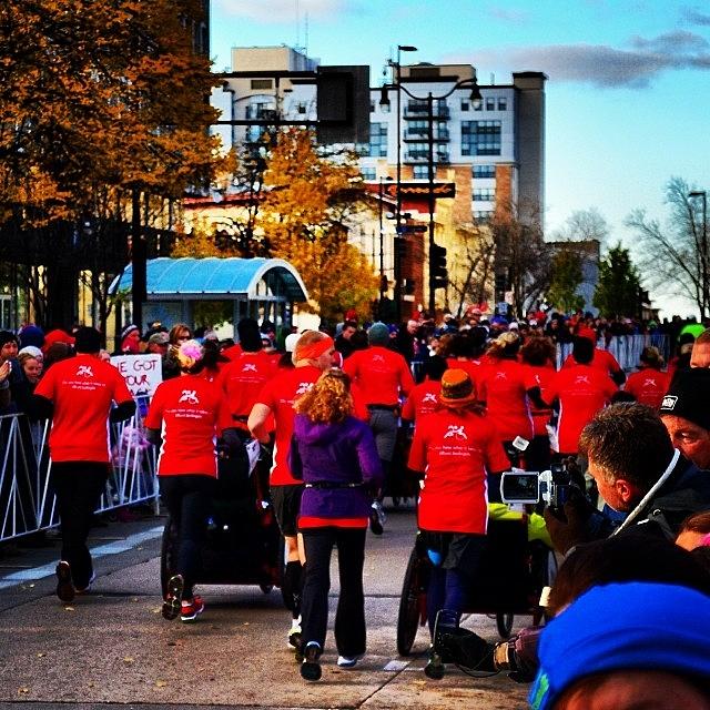 Sea Of Red @madisonmarathon Photograph by MyTEAM TRIUMPH Wisconsin Chapter