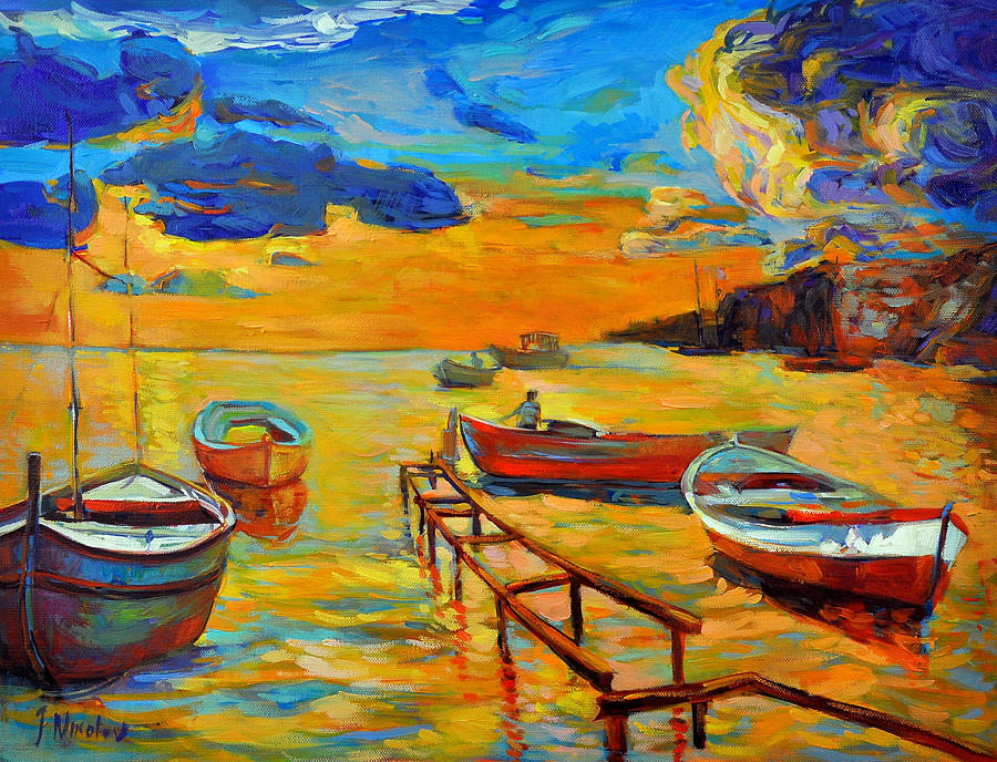 Sea Scenery Painting by Ivailo Nikolov