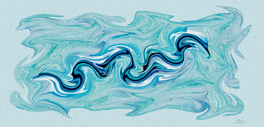 Sea Serpent Digital Art by Stephanie Grant