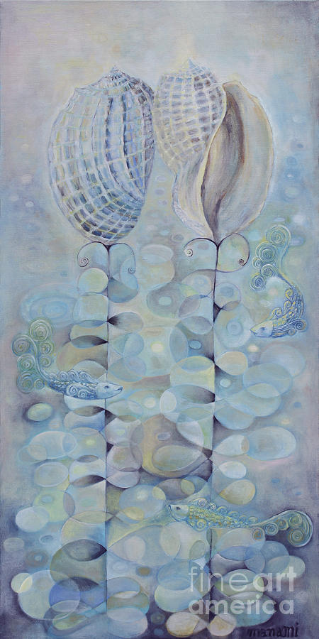 Sea Shell Garden Painting by Manami Lingerfelt