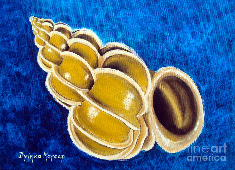 Modern Art Shell Painting - Sea Shell Original Painting Oil on Canvas No.1. by Drinka Mercep Modern Art Shell Painting - Sea Shell Original Painting Oil on Canvas No.1. by Drinka Mercep