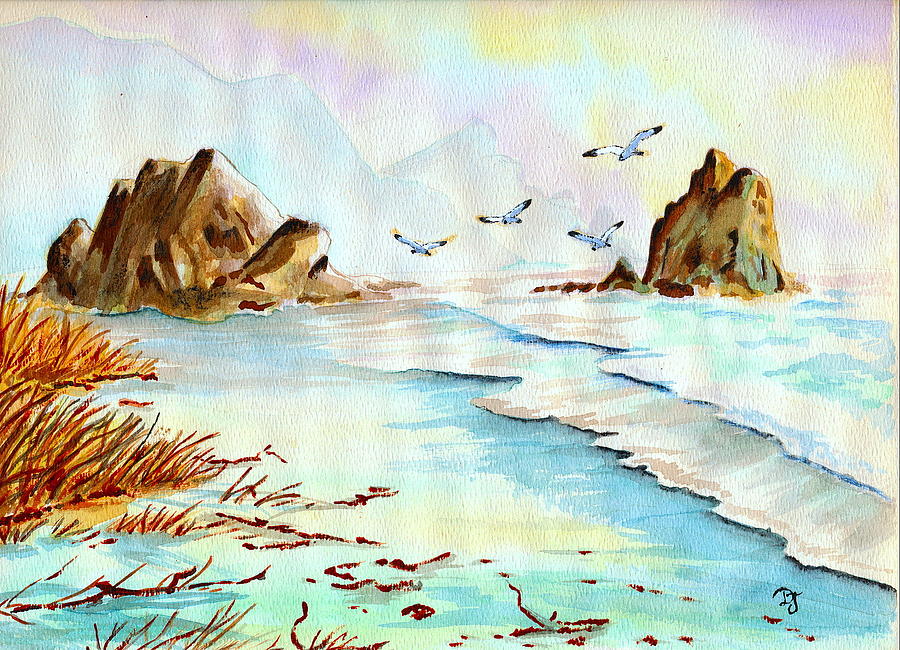 Sea Shore Impressions Painting