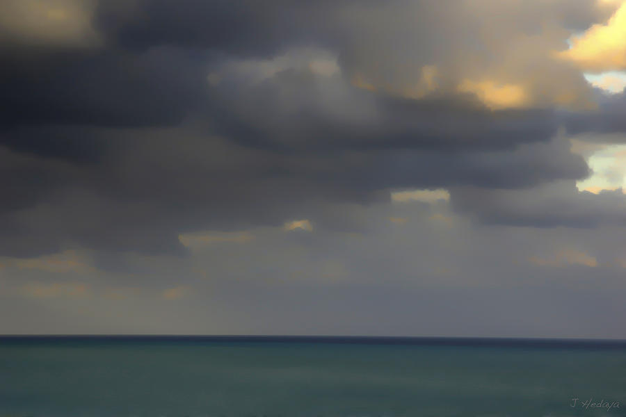 Sea Sky Photo Abstract Photograph by Joseph Hedaya