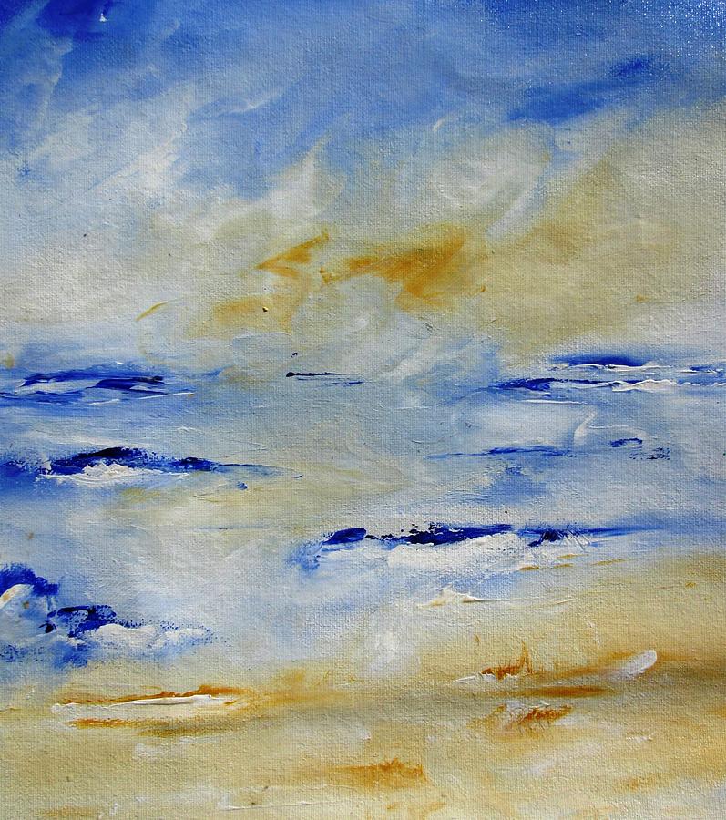 Sea Sky Sand Painting by Mary Cahalan Lee - aka PIXI