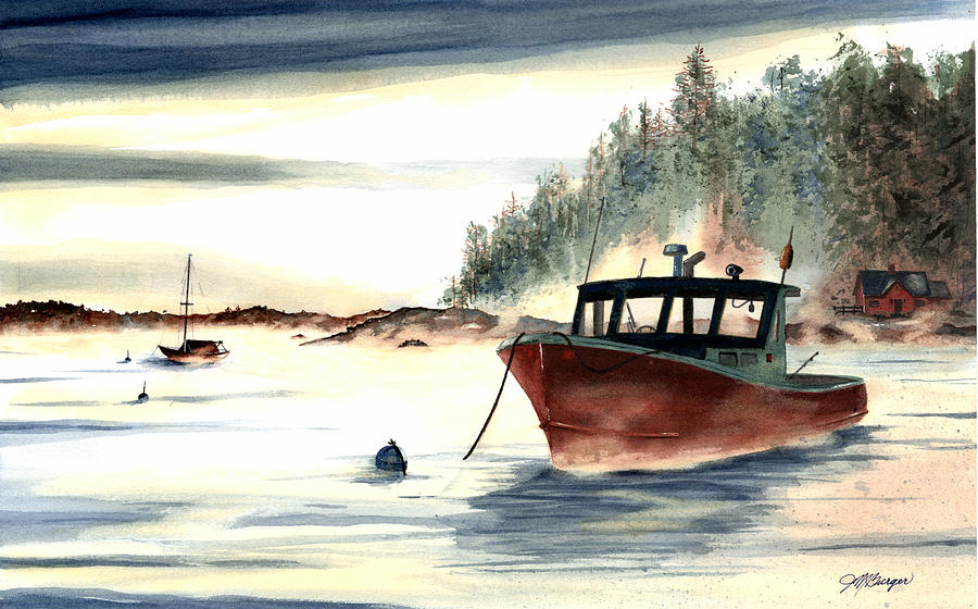 Sea Smoke Painting by Joseph Burger