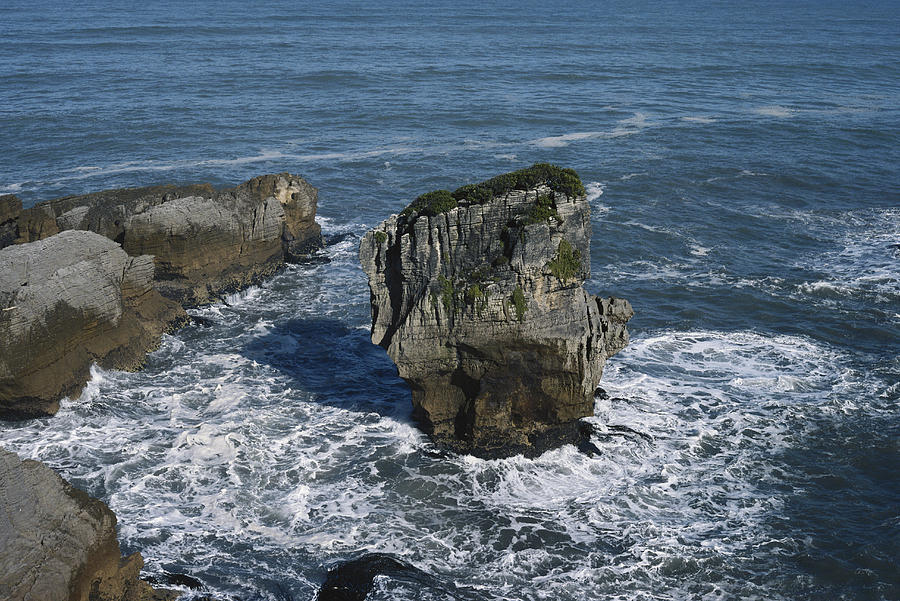 Sea Stack, New Zealand Photograph by A.b. Joyce