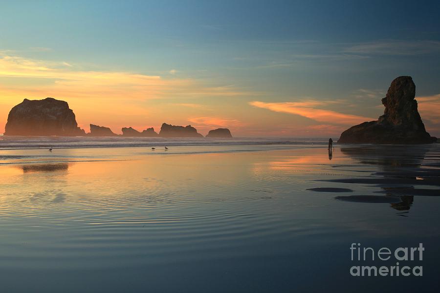 Beach Sunset Photograph - Sea Stack Photographer by Adam Jewell