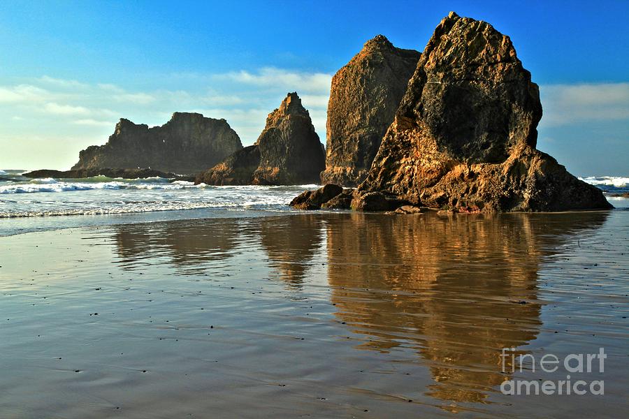 Sea Stacks At Oceanside Photograph by Adam Jewell