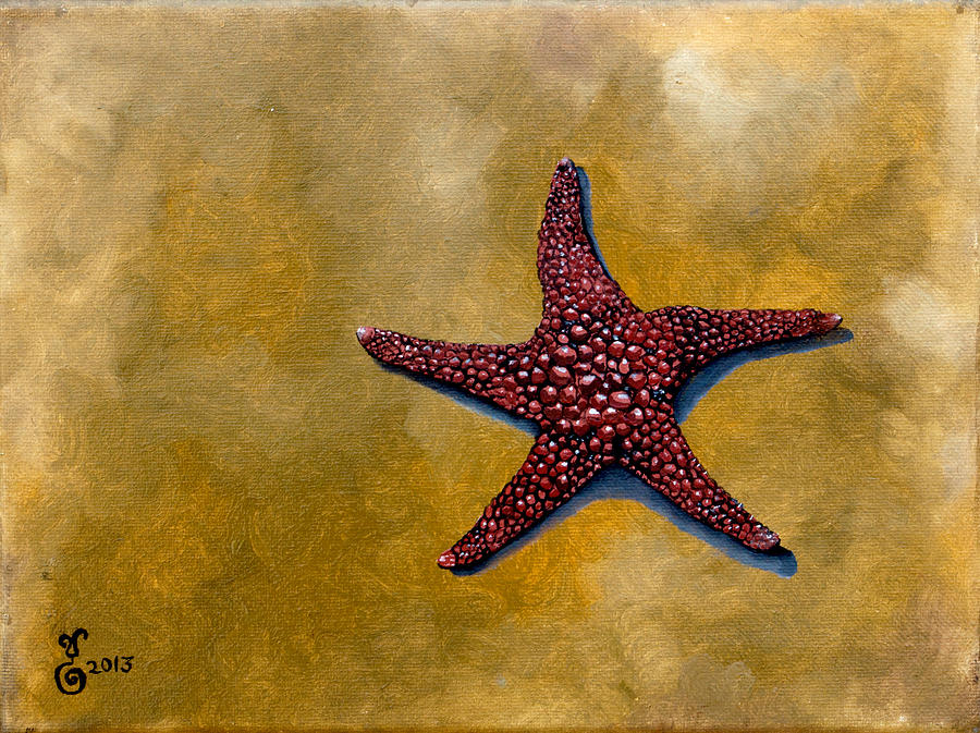 Sea Star Earth Painting by Yabette Swank - Fine Art America