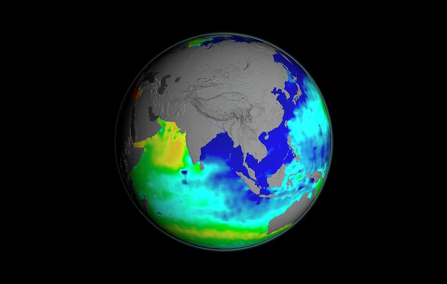 Sea Surface Salinity Photograph by Nasa/goddard Space Flight Center Scientific Visualization Studio