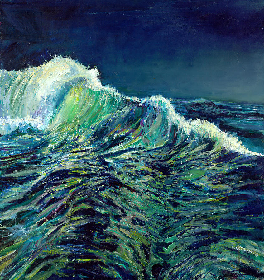 Sea Swells Painting by Patricia Trudeau
