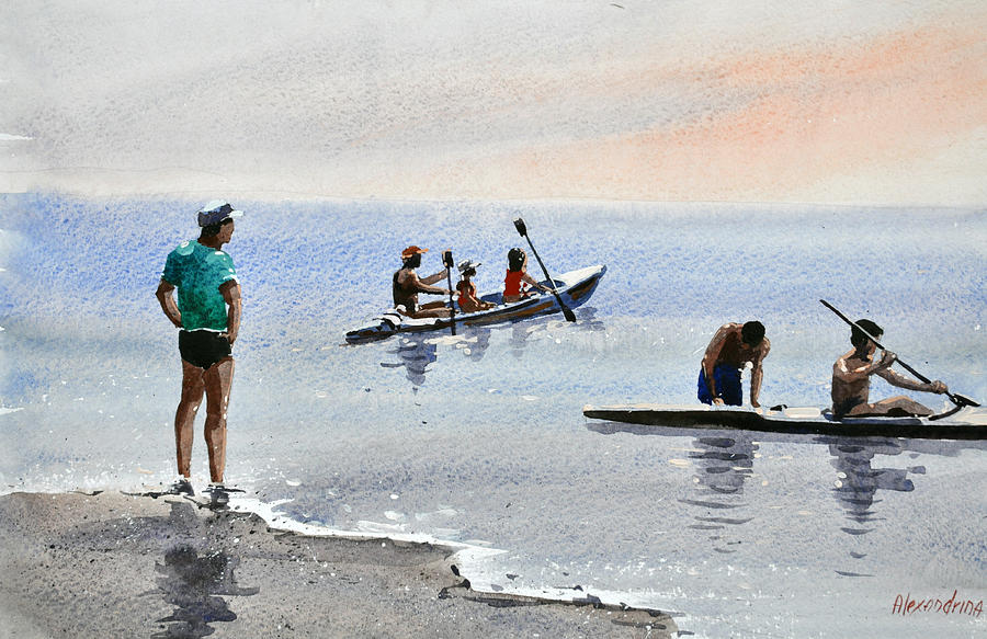 Sea Trip Painting by Irina Alexandrina