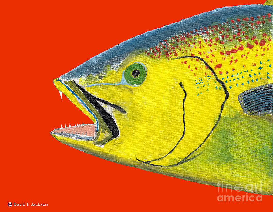 Fish Mixed Media - Sea Trout by David Jackson