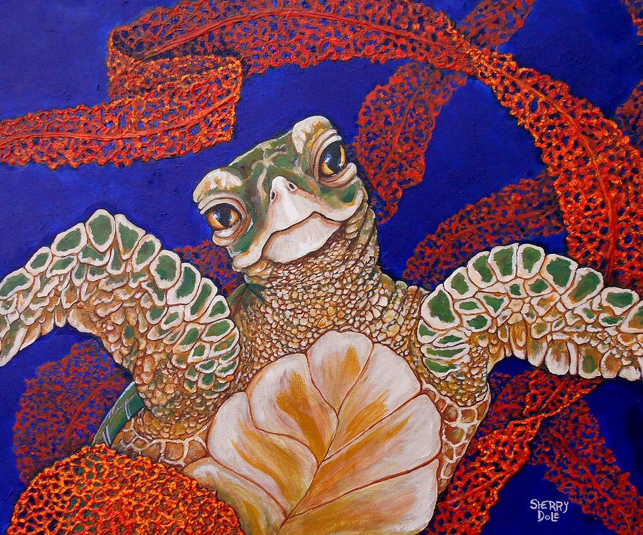 Sea Turtle 2 Painting by Sherry Dole