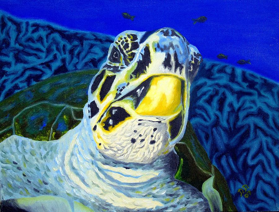 Sea Turtle Painting by Karin Dawn Kelshall- Best - Fine Art America