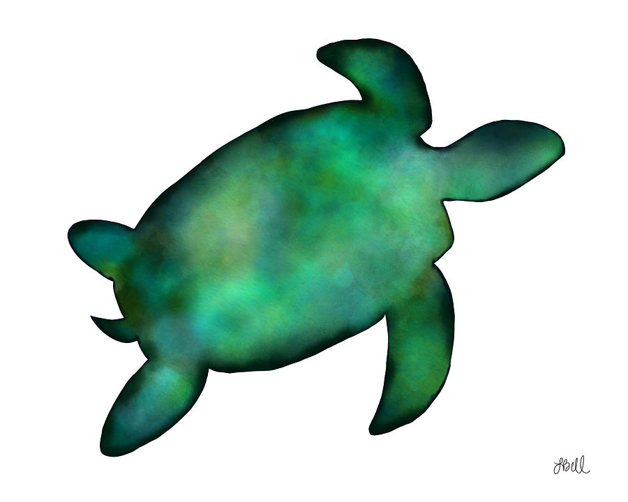 Sea Turtle Painting by Laura Bell