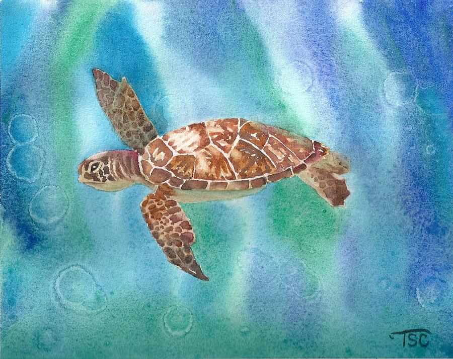 Sea Turtle Painting by Tammy Crawford - Fine Art America