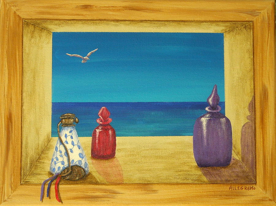Seagull Painting - Sea View One by Pamela Allegretto