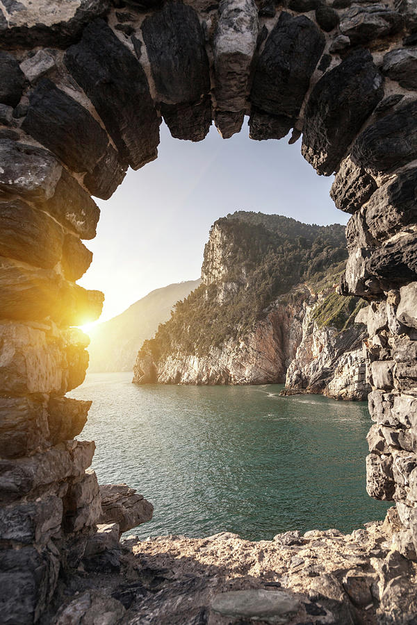 Sea Viewed Through Arch, Portovenere Photograph by Cultura Exclusive/walter Zerla