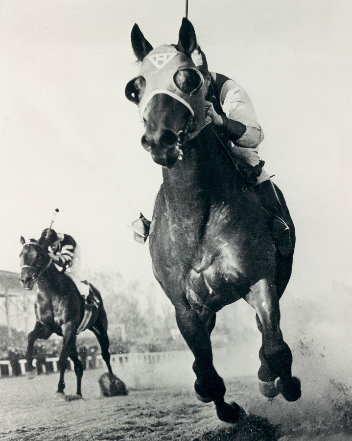 Seabiscuit Photograph - Seabiscuit Horse Racing #3 by Retro Images Archive