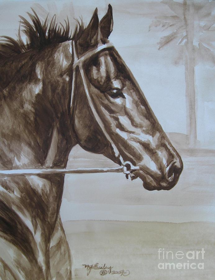 Seabiscuit Painting - Seabiscuit by Nancy J Bailey