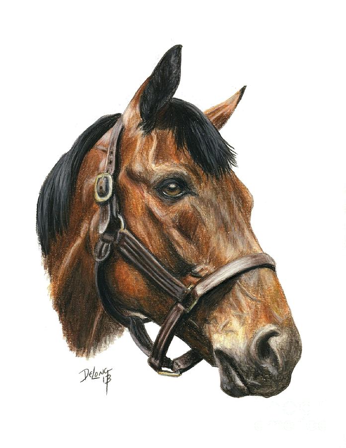 Seabiscuit Painting by Pat DeLong