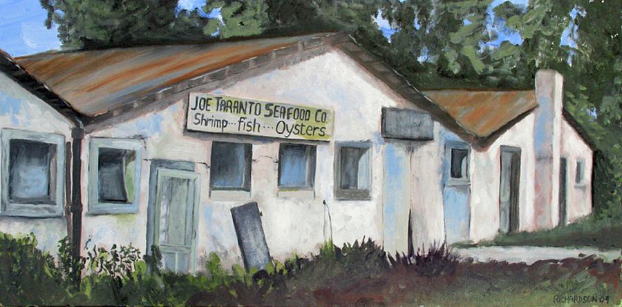 Landscape Painting - Seafood House Apalach by Susan Richardson