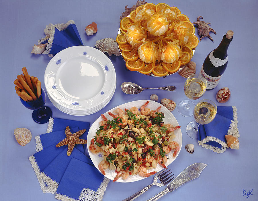 Seafood Table Photograph by Dolores Kaufman