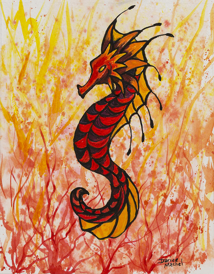Seahorse 2 Painting by Darice Machel McGuire