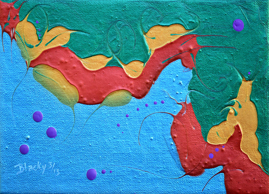 Seahorse Painting by Donna Blackhall