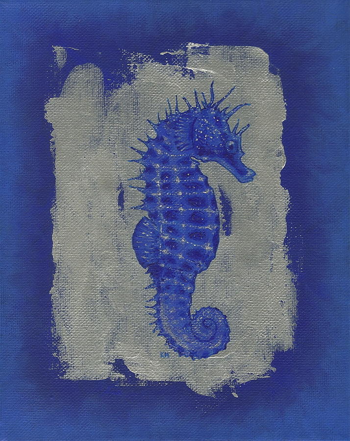 Seahorse Painting by Konni Jensen