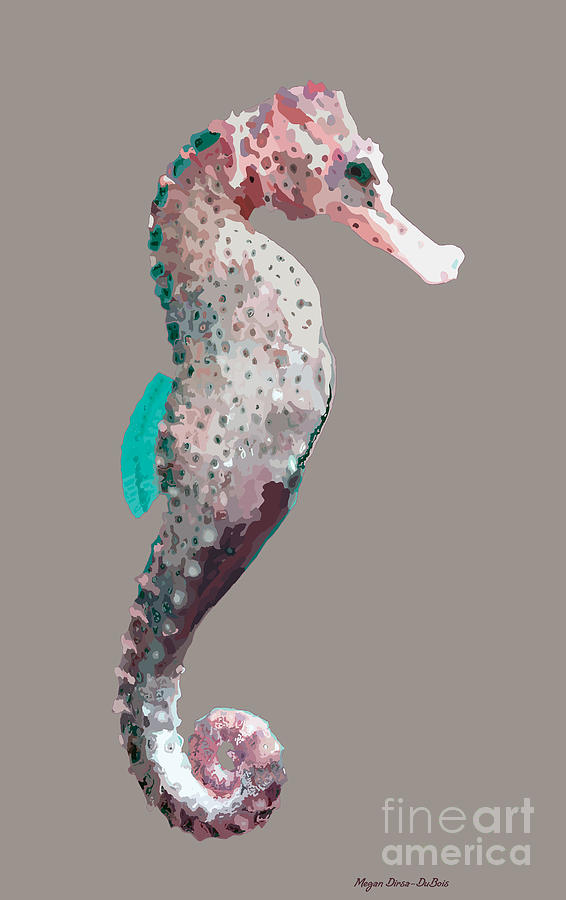 Seahorse Digital Art - Seahorse by Megan Dirsa-DuBois