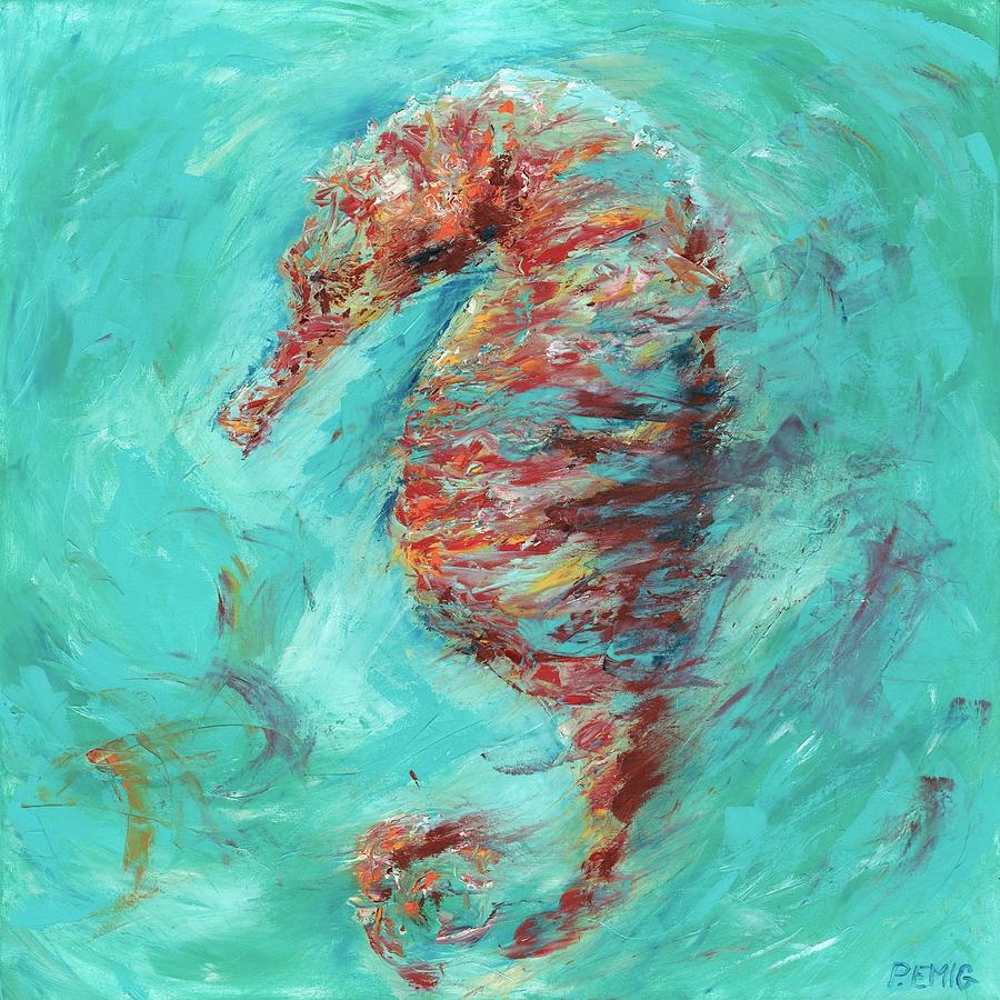 Seahorse Painting - Seahorse by Paul Emig Seahorse Painting - Seahorse by Paul Emig