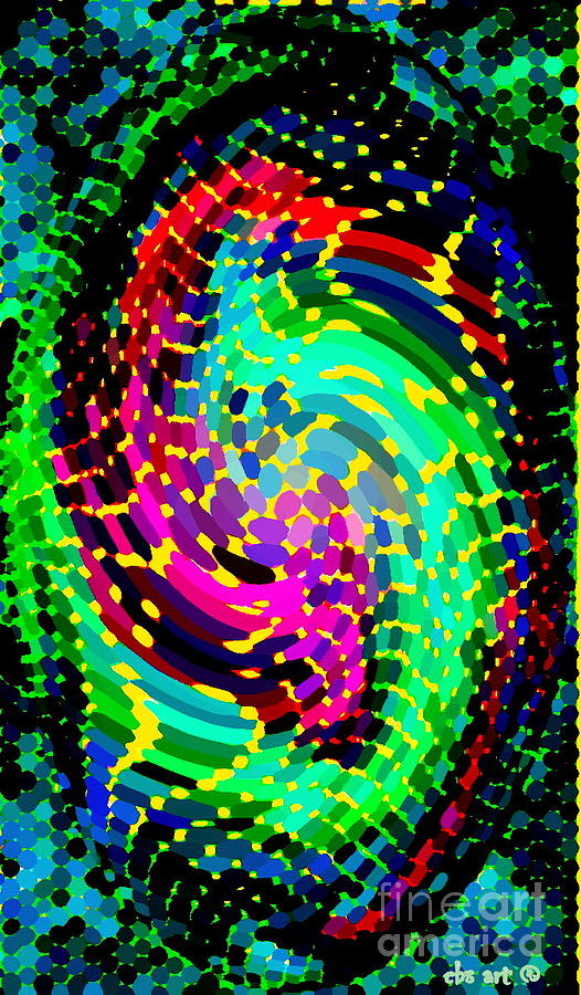 Seahorse Phone Case Art Colorful Dynamic Abstract Geometric Design By Carole Spandau 130  Cbs Art Painting by Carole Spandau